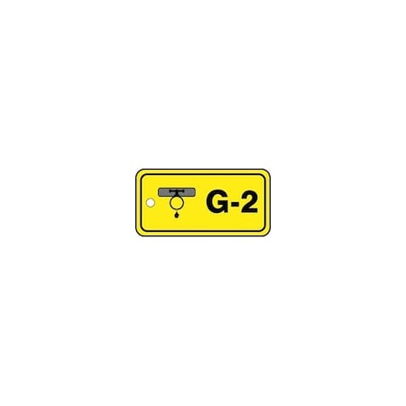 Accuform Plastic, 2-1/2 in Width, 0.31 in Height, , 5 PK TDF402VPM